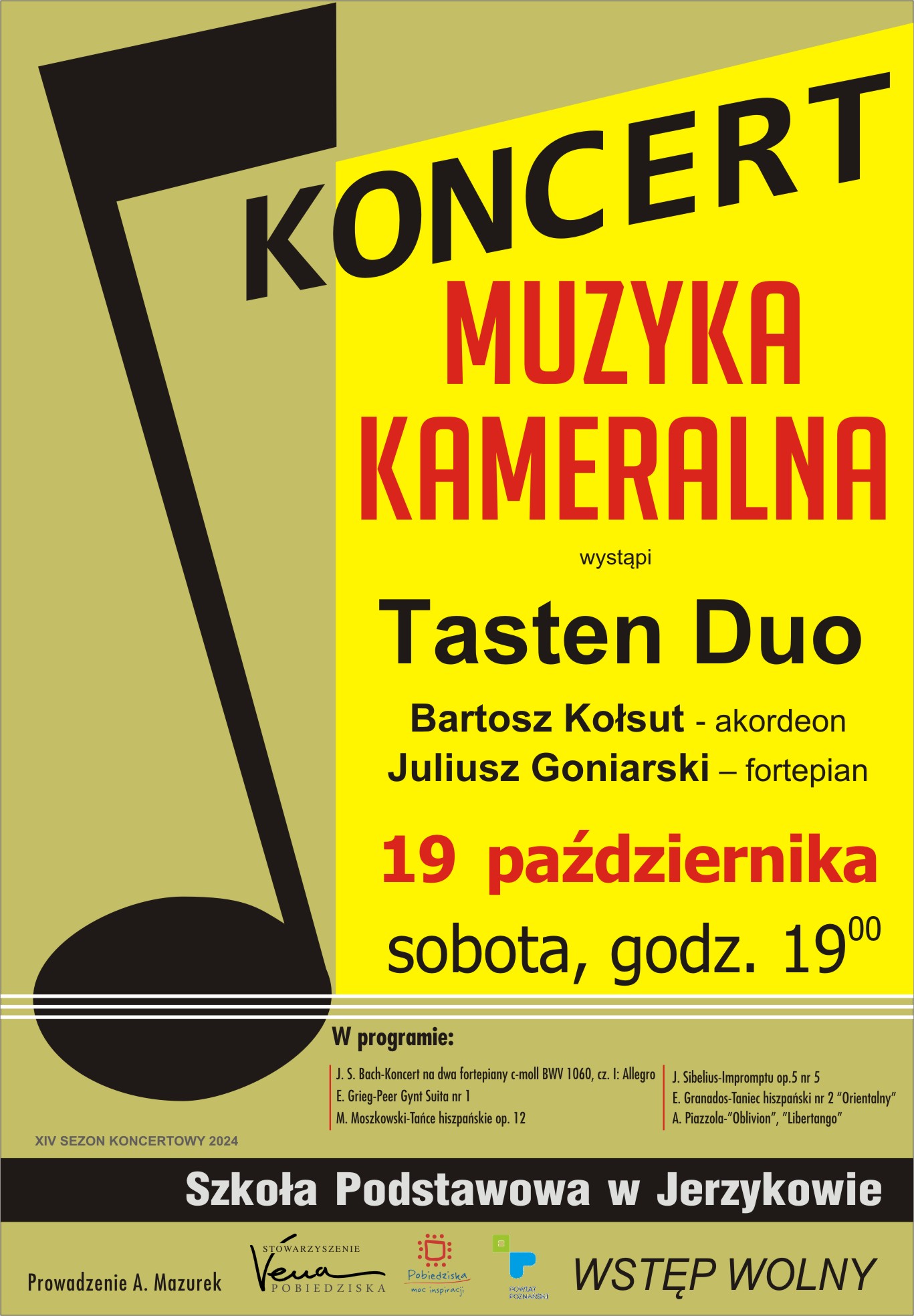 Muzyka kameralna Tasten Duo w Jerzykowie