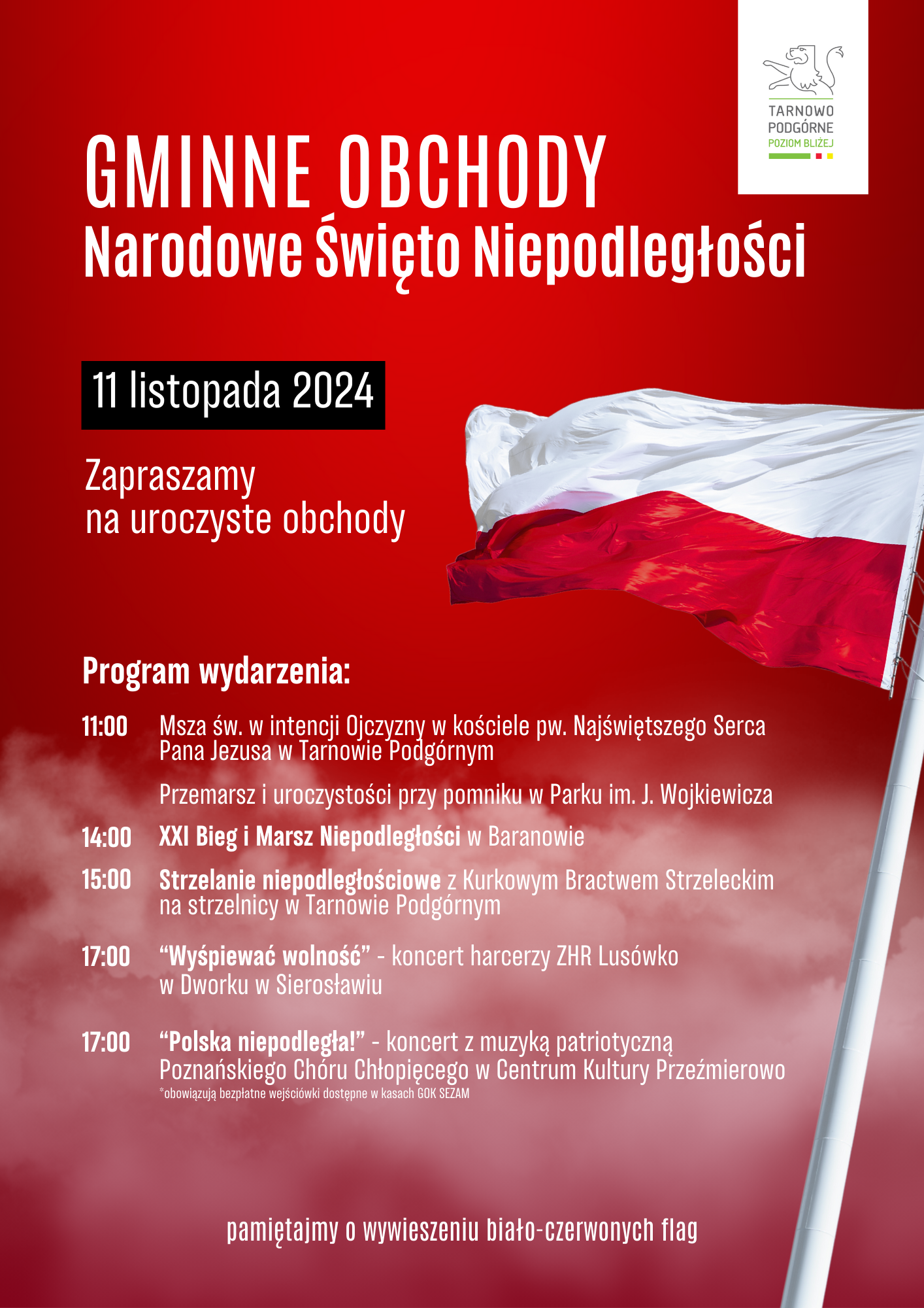 Obchody Niepodległości w Gminie Tarnowo Podgórne