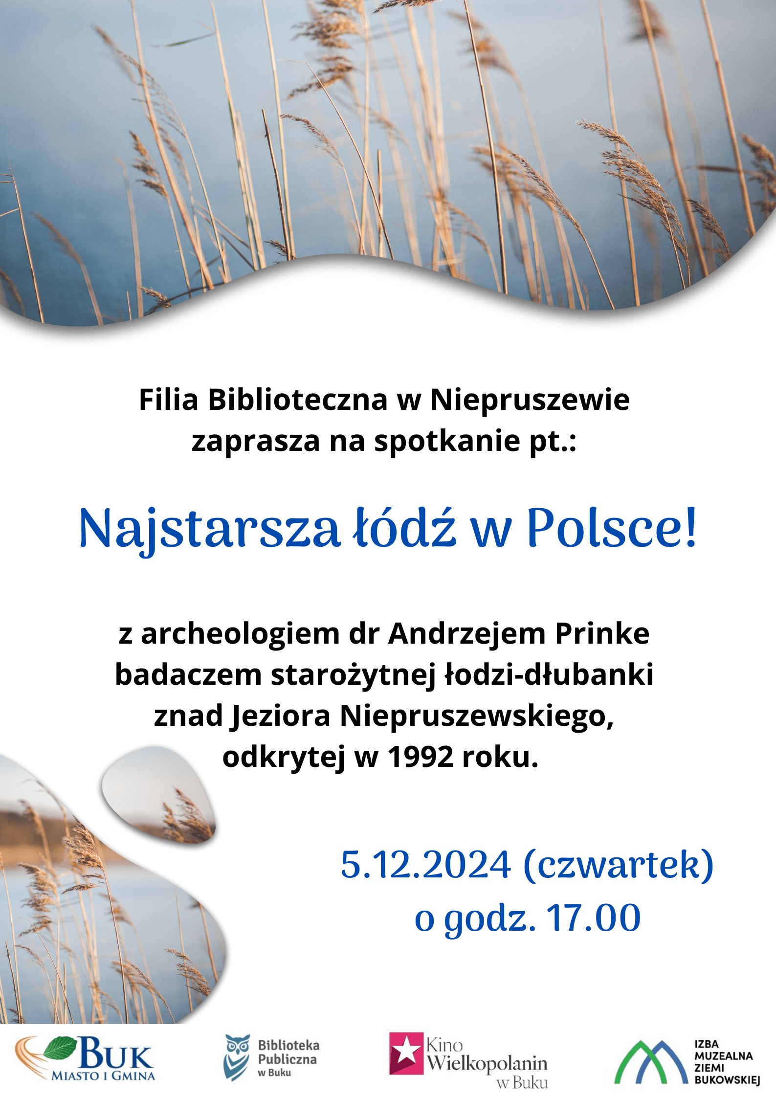 Spotkanie z archeologiem „Najstarsza łódź w Polsce”