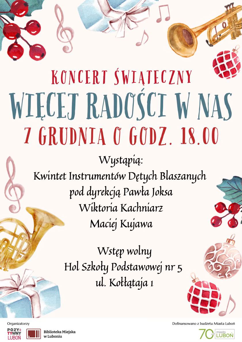 Koncert Świąteczny „Więcej radości w nas”