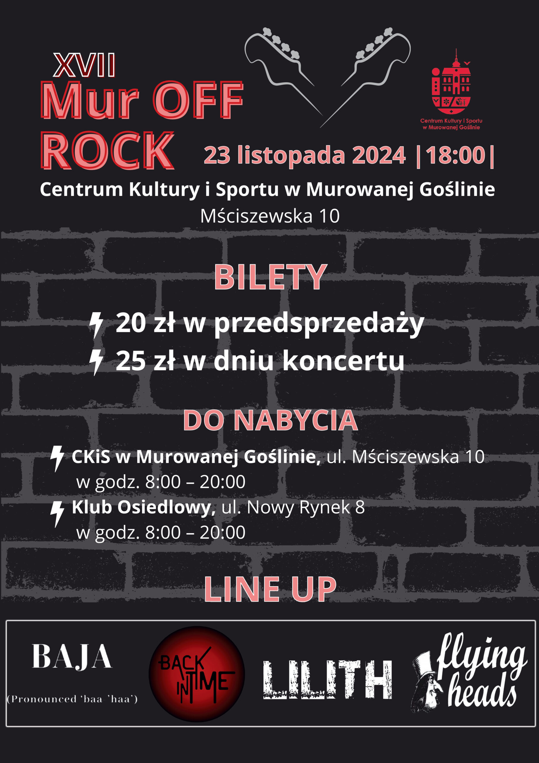 Mur OFF ROCK w Murowanej Goślinie