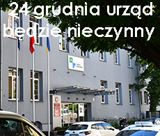 Infografika o nieczynnym urzędzie 24 grudnia