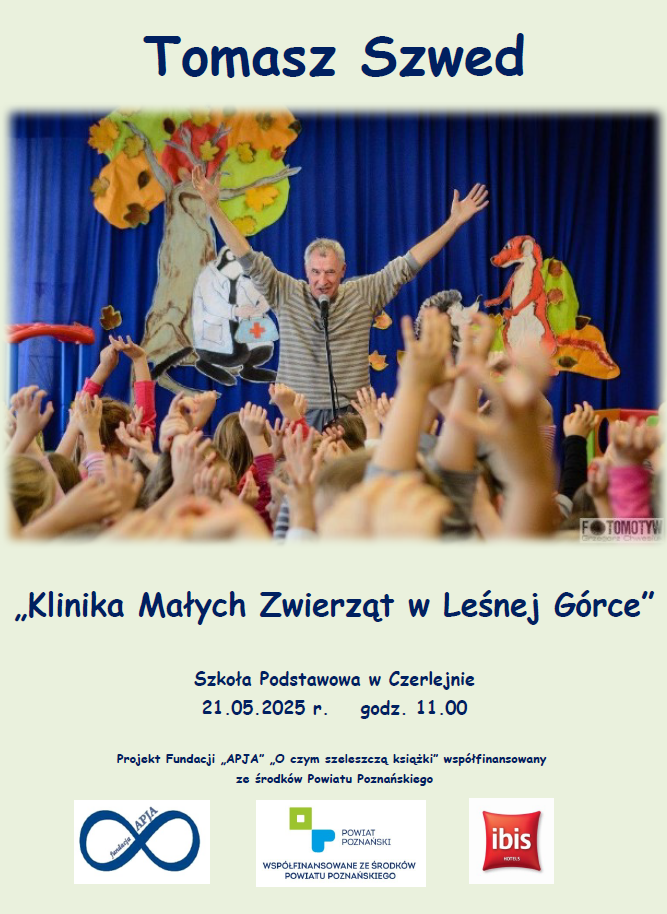 plakat zajęć z czytania dla dzieci w Czerlejnie