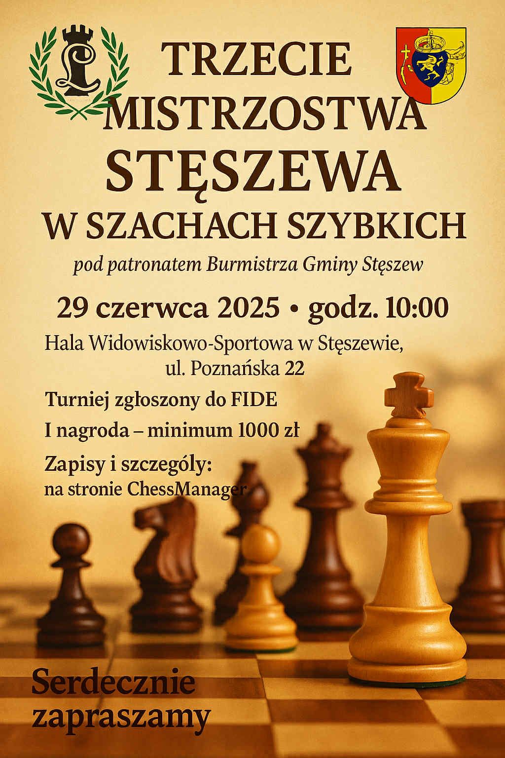 Szachy szybkie w Stęszewie