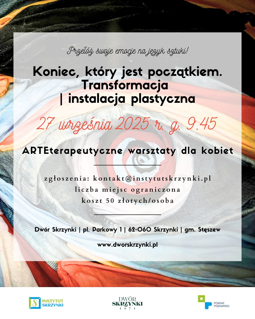 Plakat warsztatów w Skrzynkach