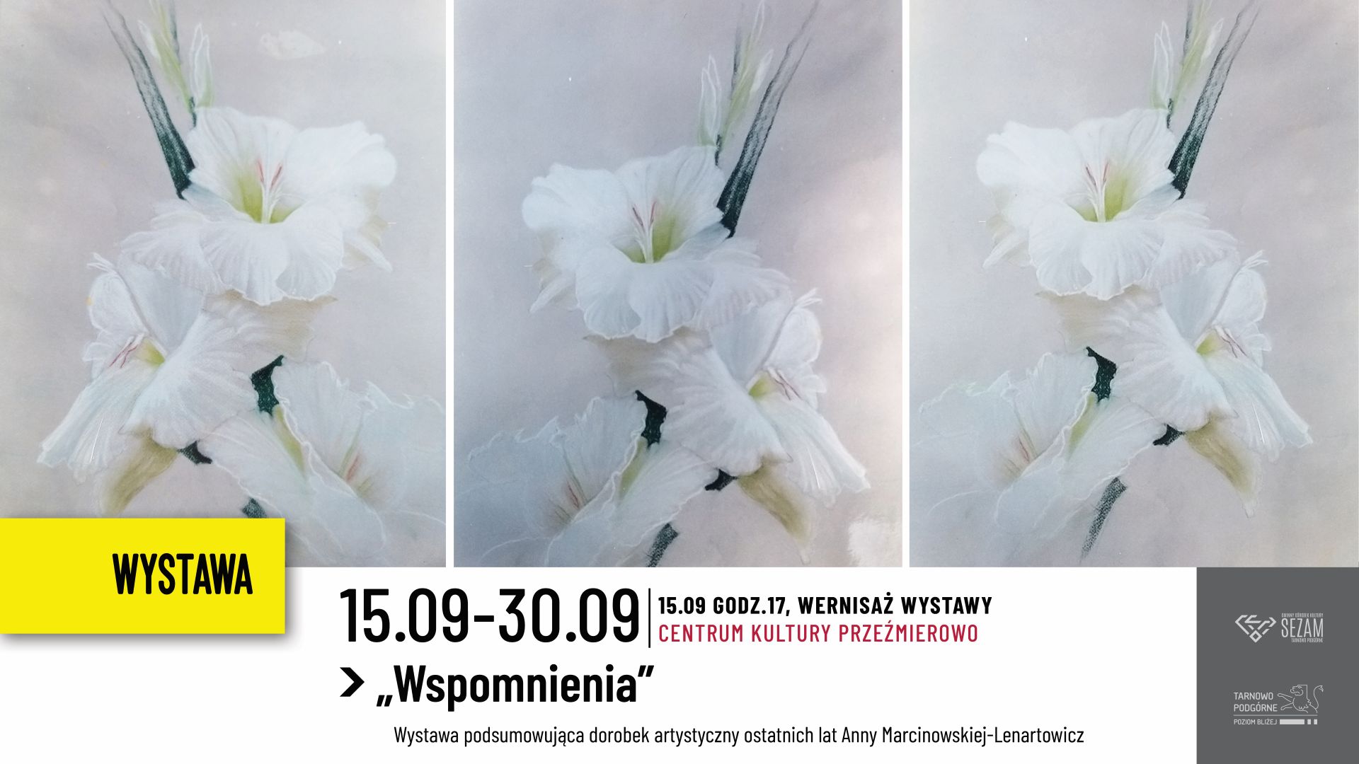 Plakat wernisażu w Przeźmierowie