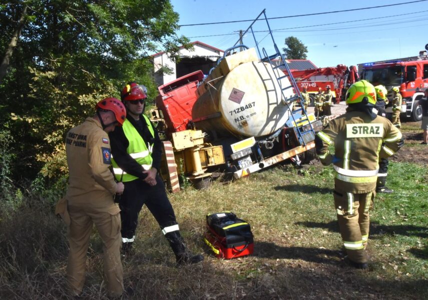 ćwiczenia strażaków w gminie pobiedziska