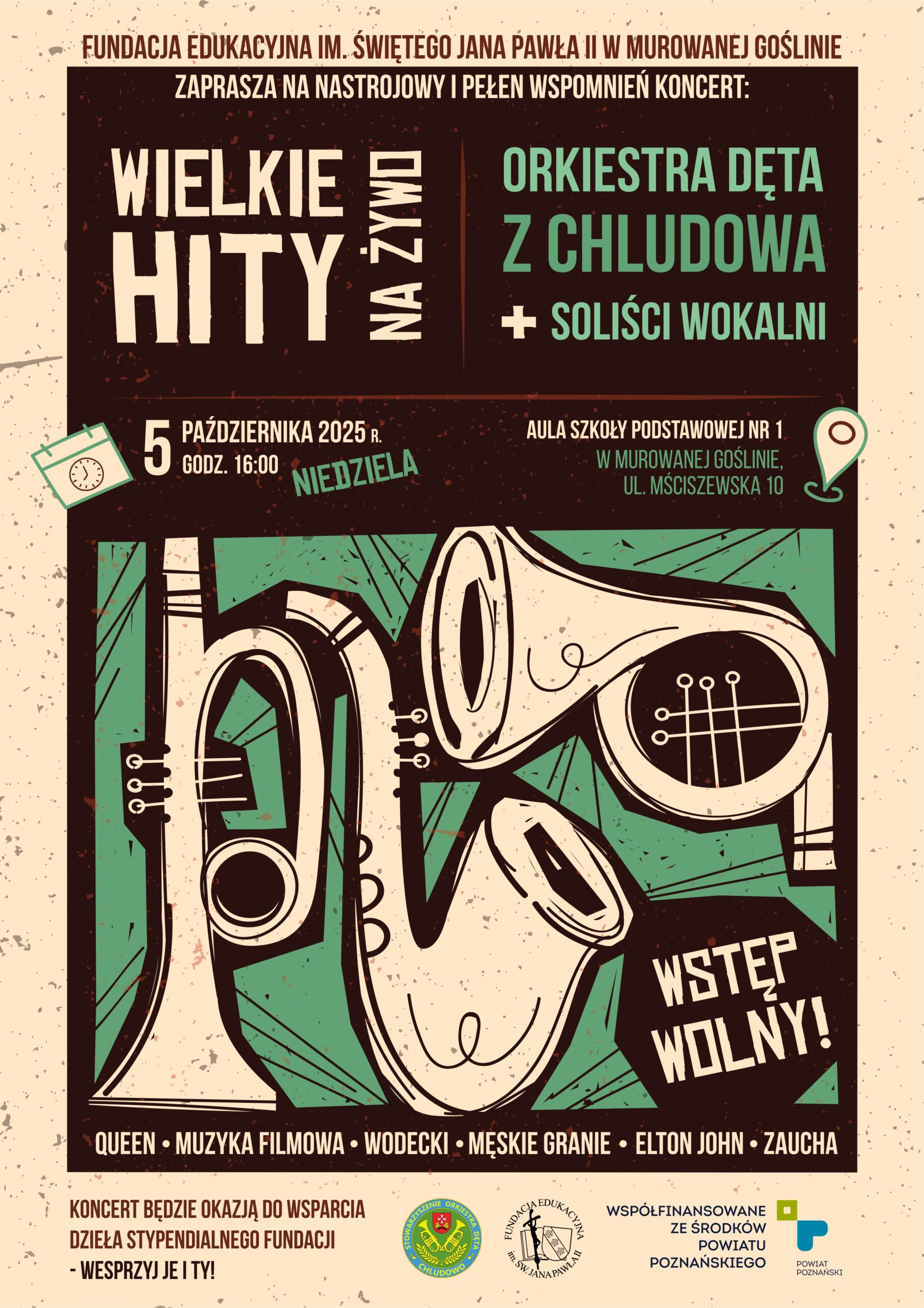 Plakat koncertu w Murowanej Gośłinie
