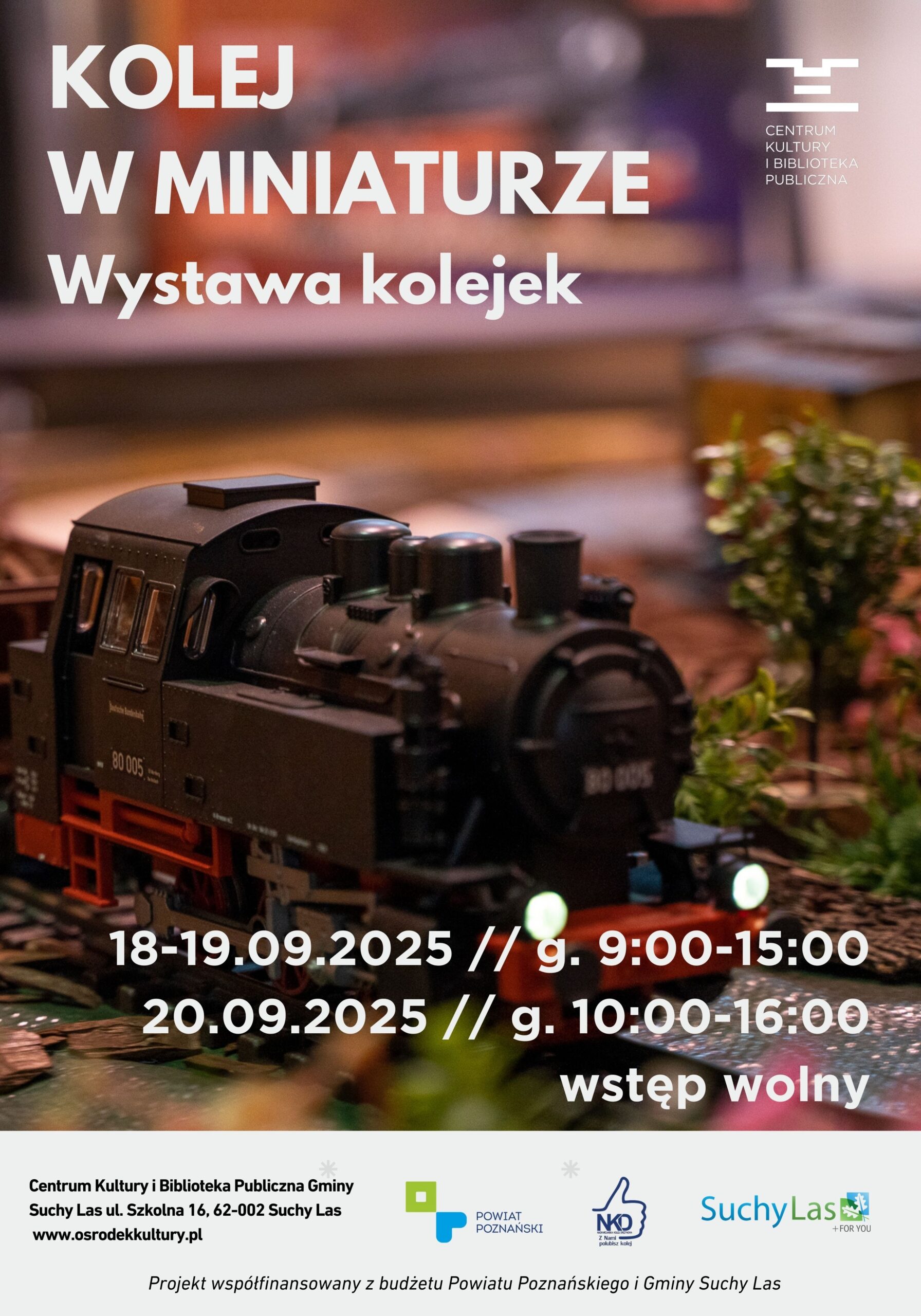 Plakat wystawy kolejek