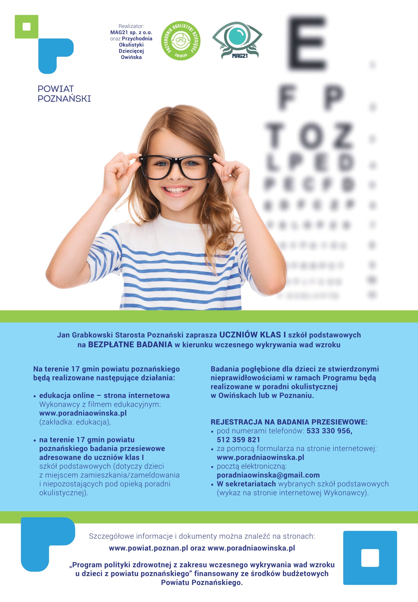 Plakat profilaktyki badań wzroku