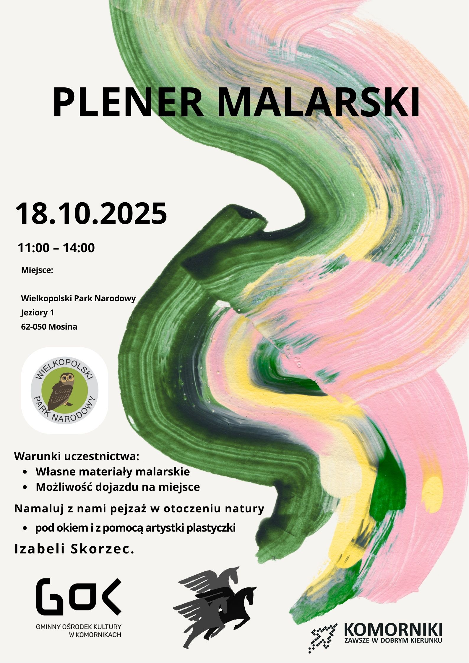 Plakat pleneru malarskiego