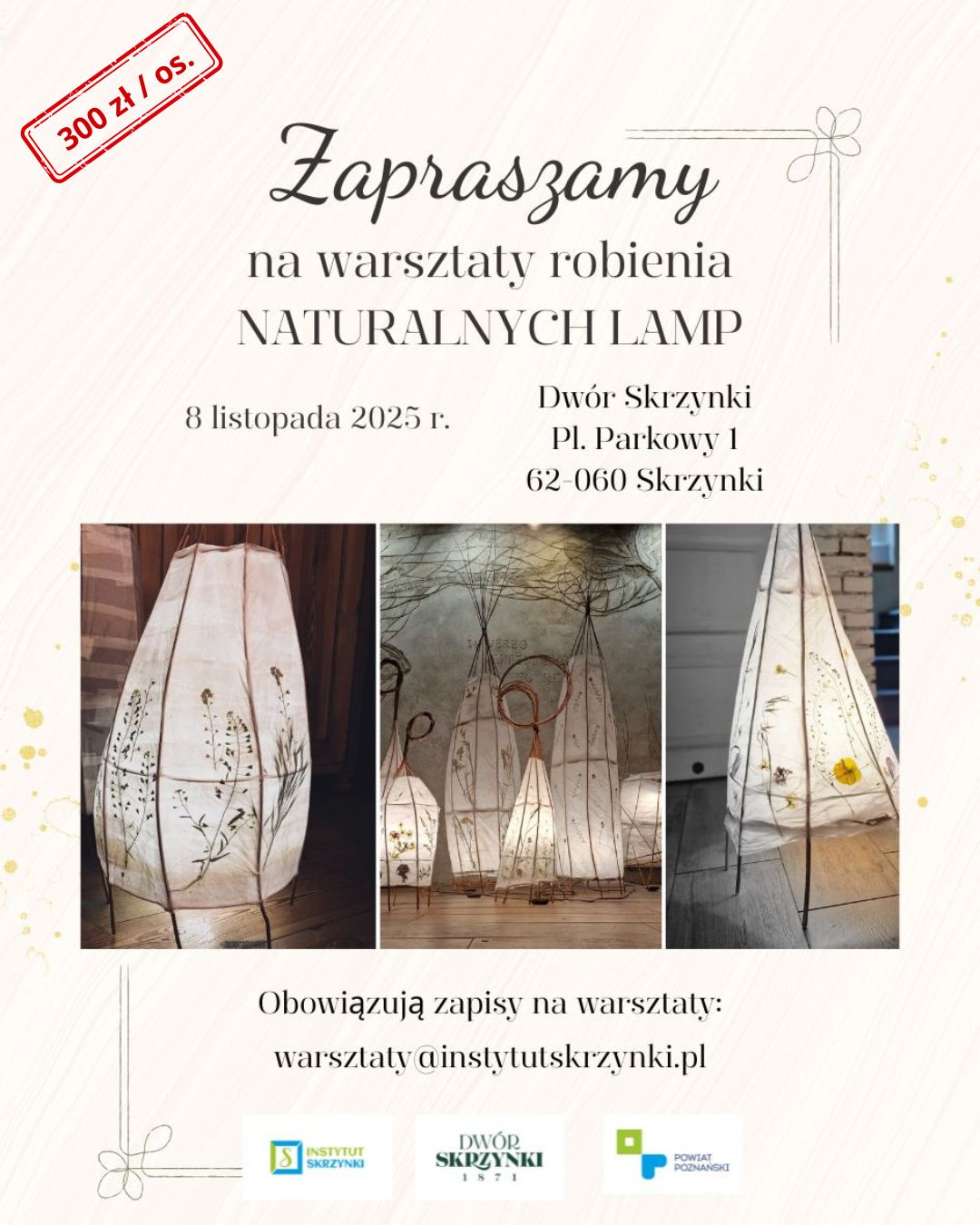 Plakat warsztatów lampionów