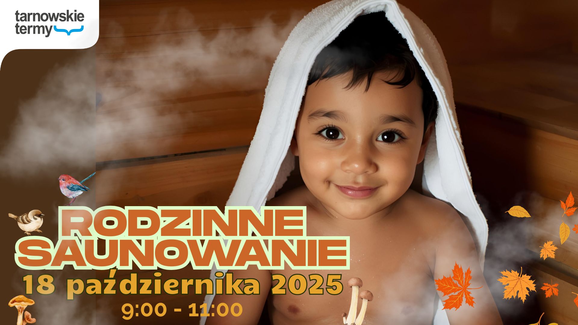 Plakat saunowania w Termach