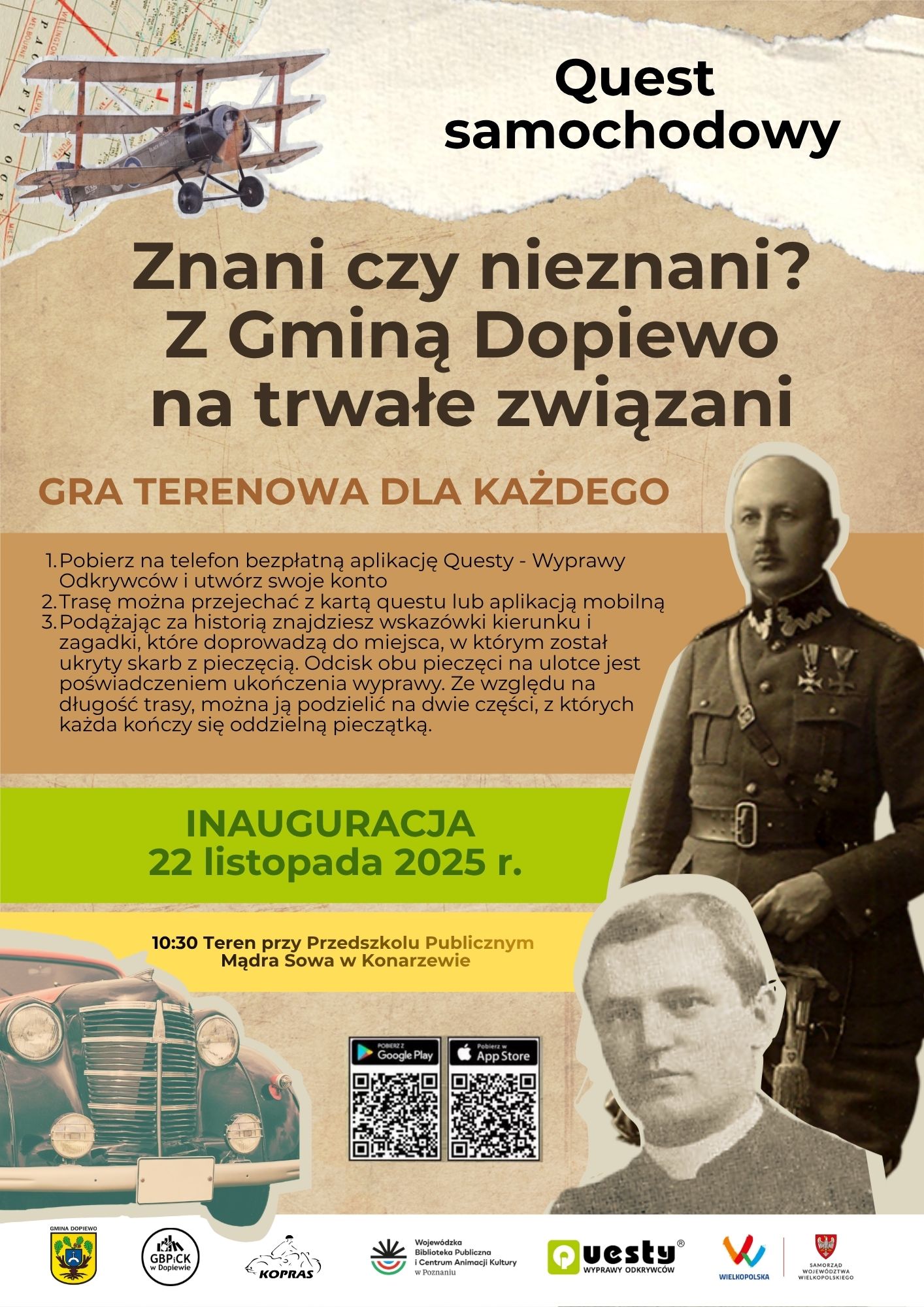 Plakat questu w Dopiewie