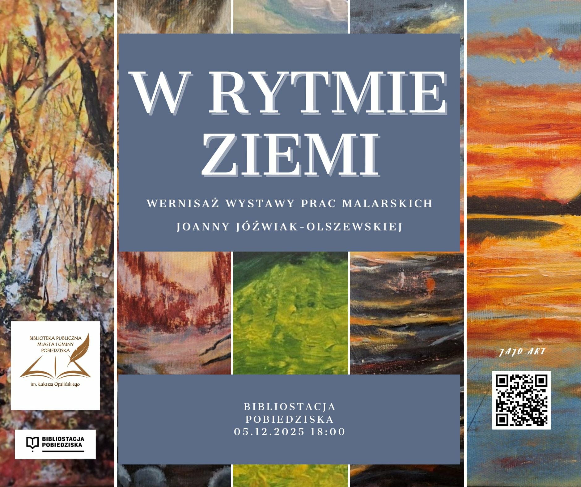 Plakat spotkania w Bibliostacji