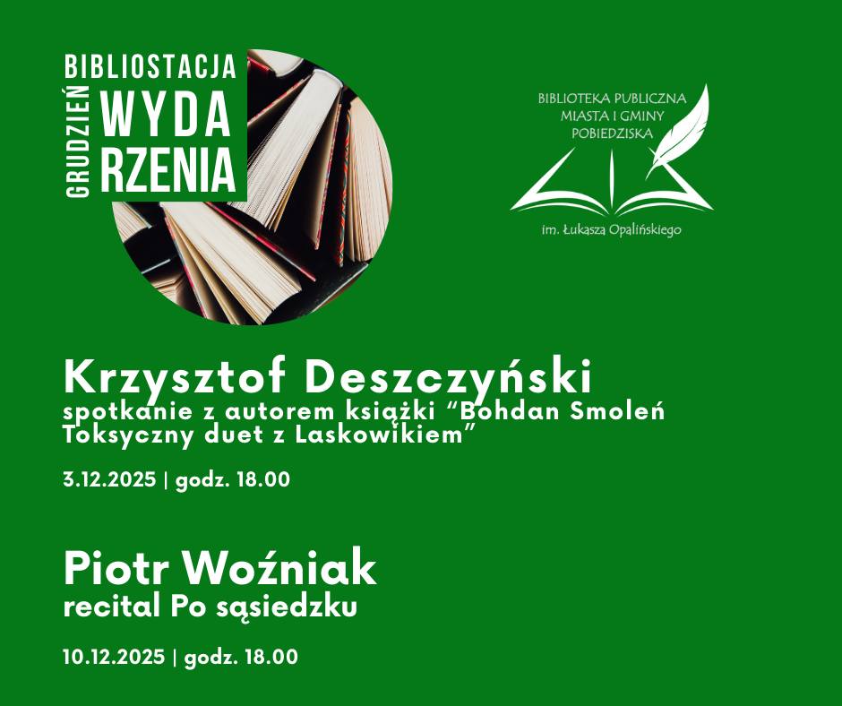 Plakat spotkania w Bibliostacji