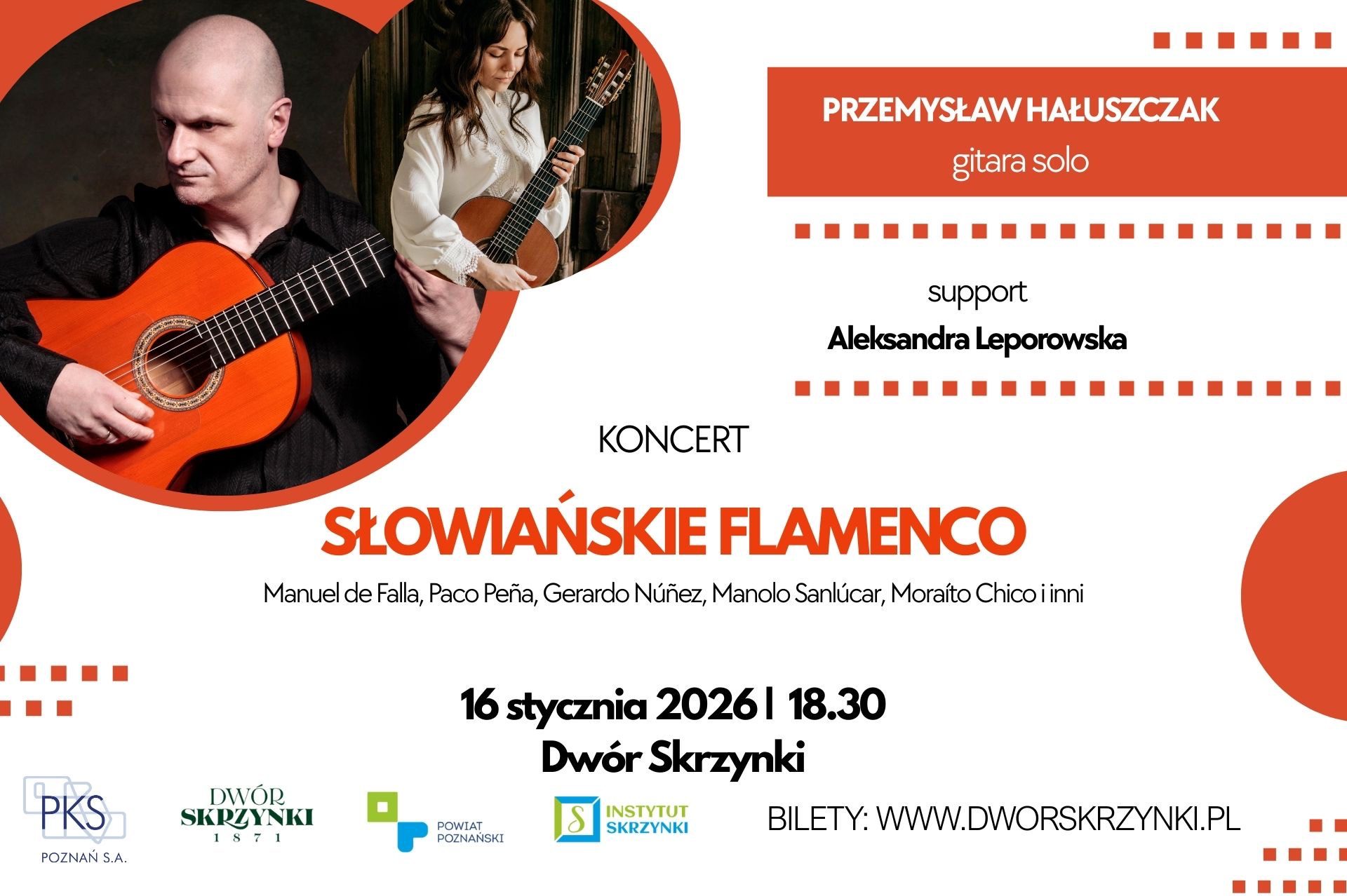 Plakat koncertu w Skrzynkach