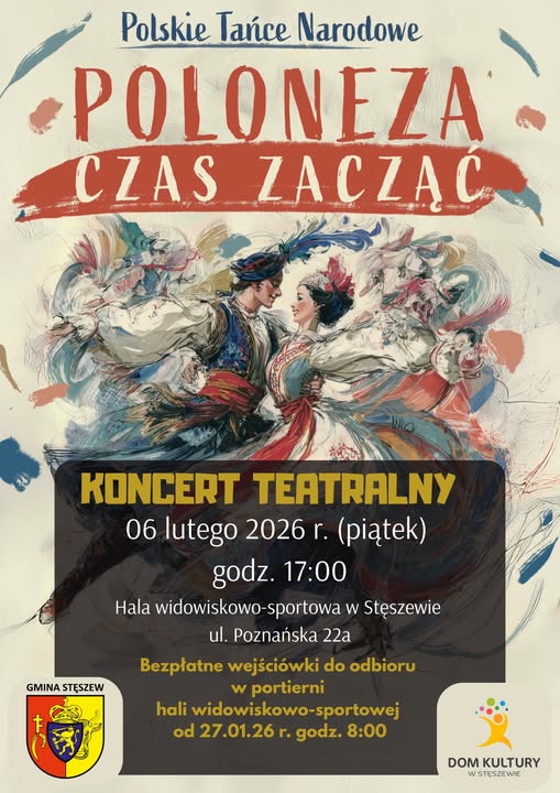 „Poloneza czas zacząć – Polskie Tańce Narodowe” plakat
