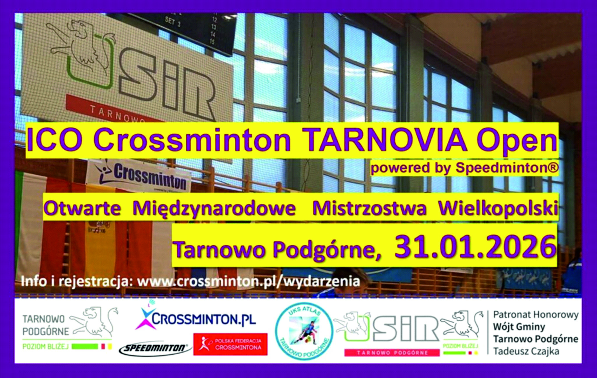 Plakat turnieju crossmintona