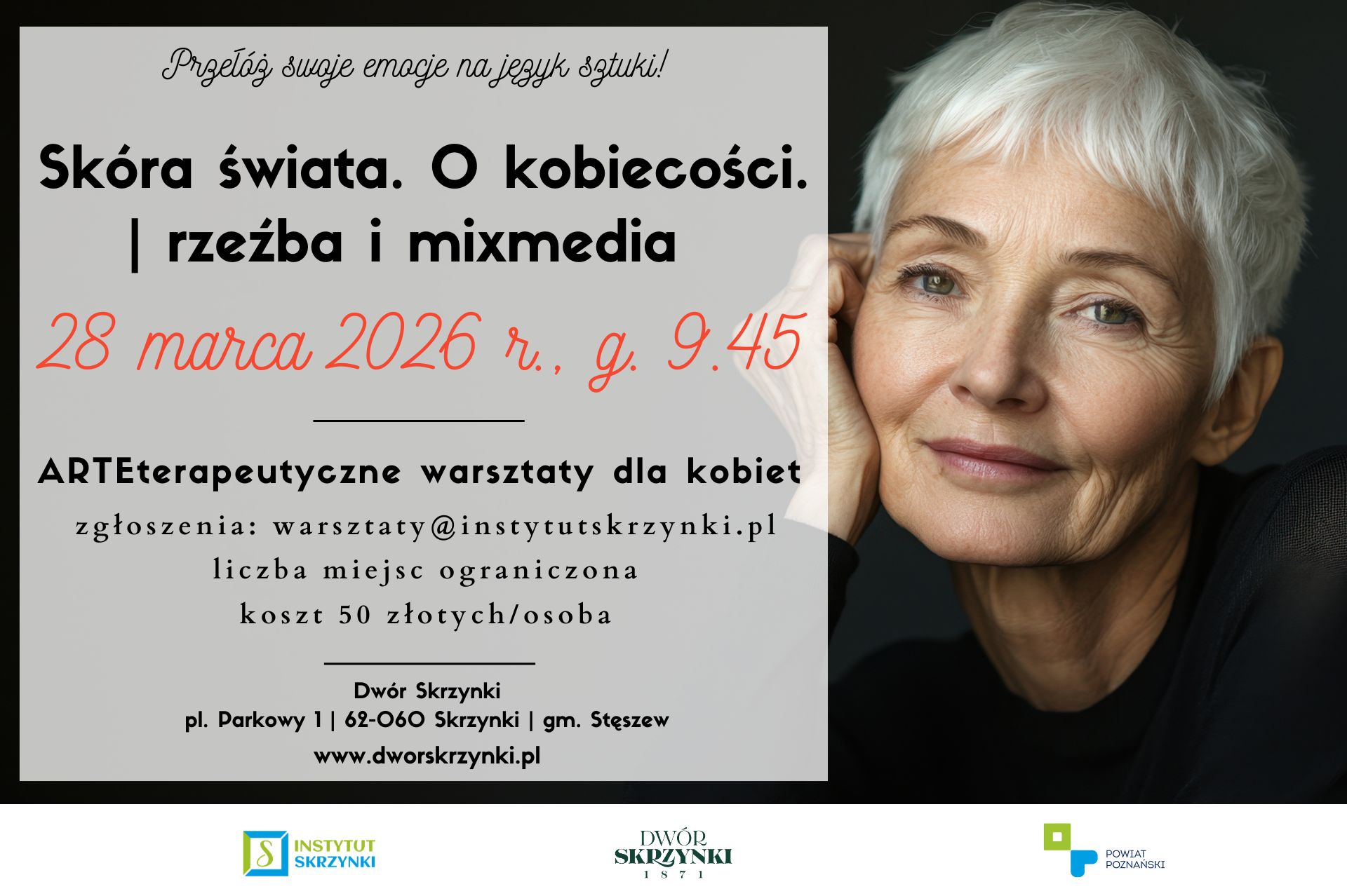 Plakat warsztatów w Skrzynkach