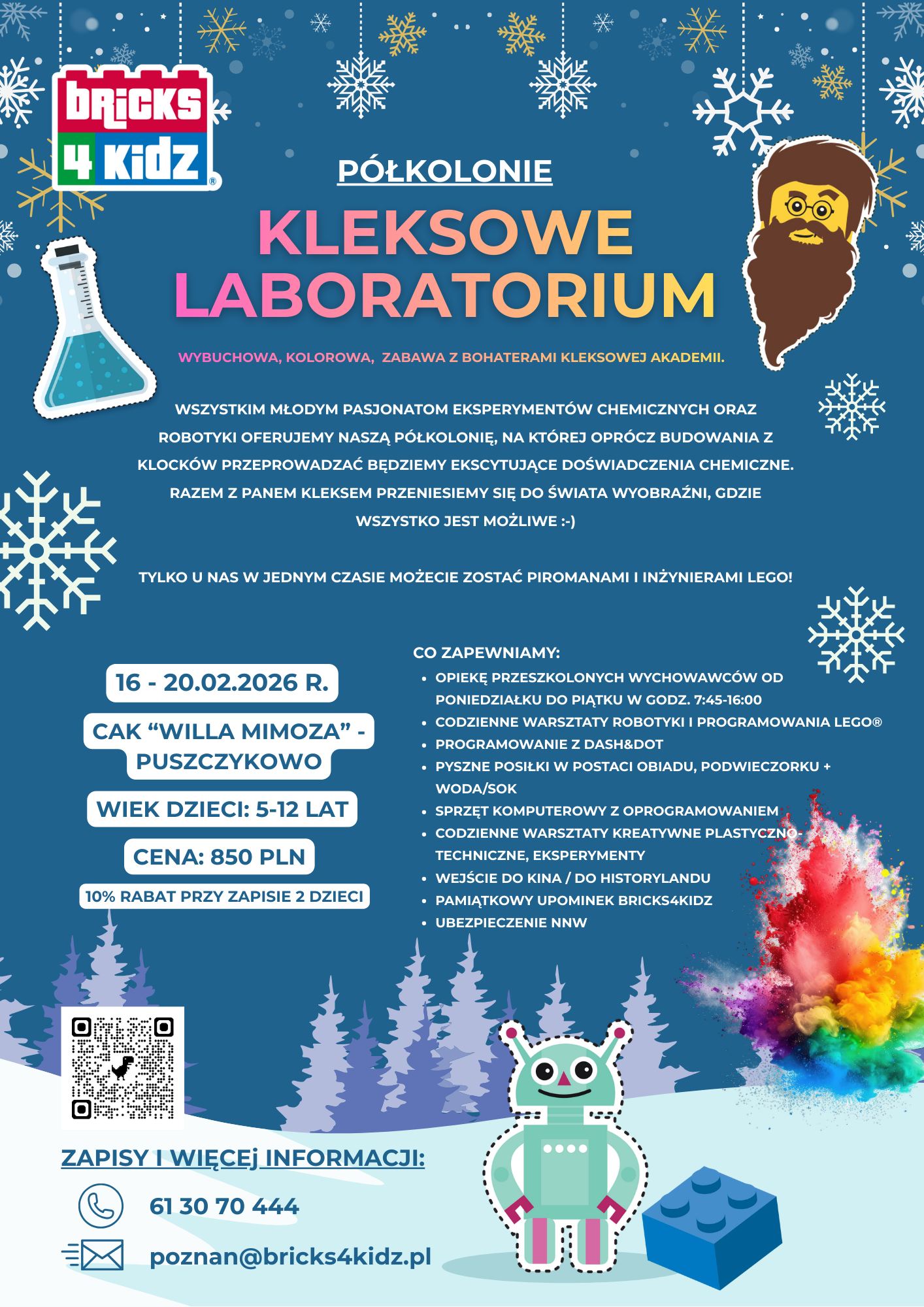 Plakat Ferie w Puszczykowie