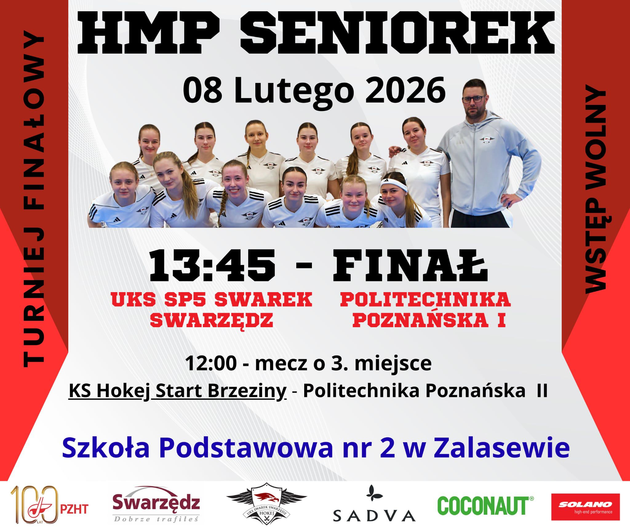 Plakat hokeja w Swarzędzu