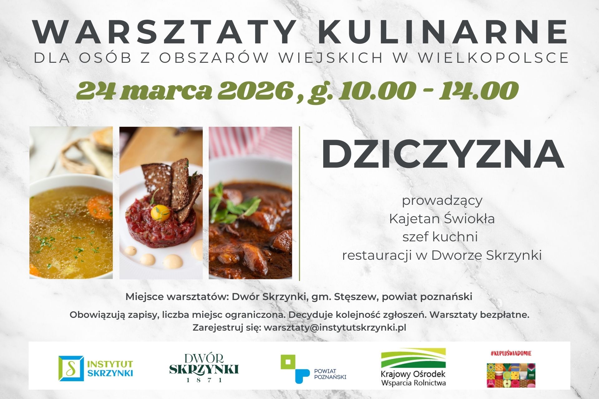 Warsztaty dziczyzna w Skrzynkach