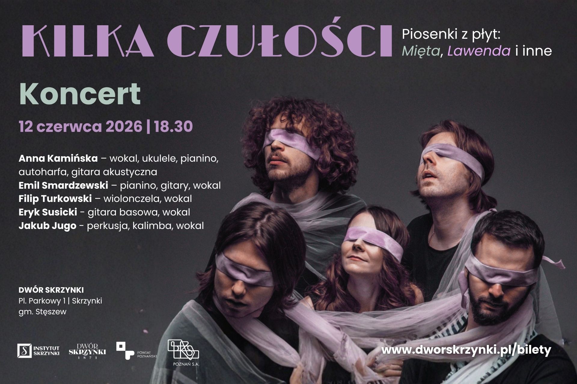 Plakat koncertu w Skrzynkach
