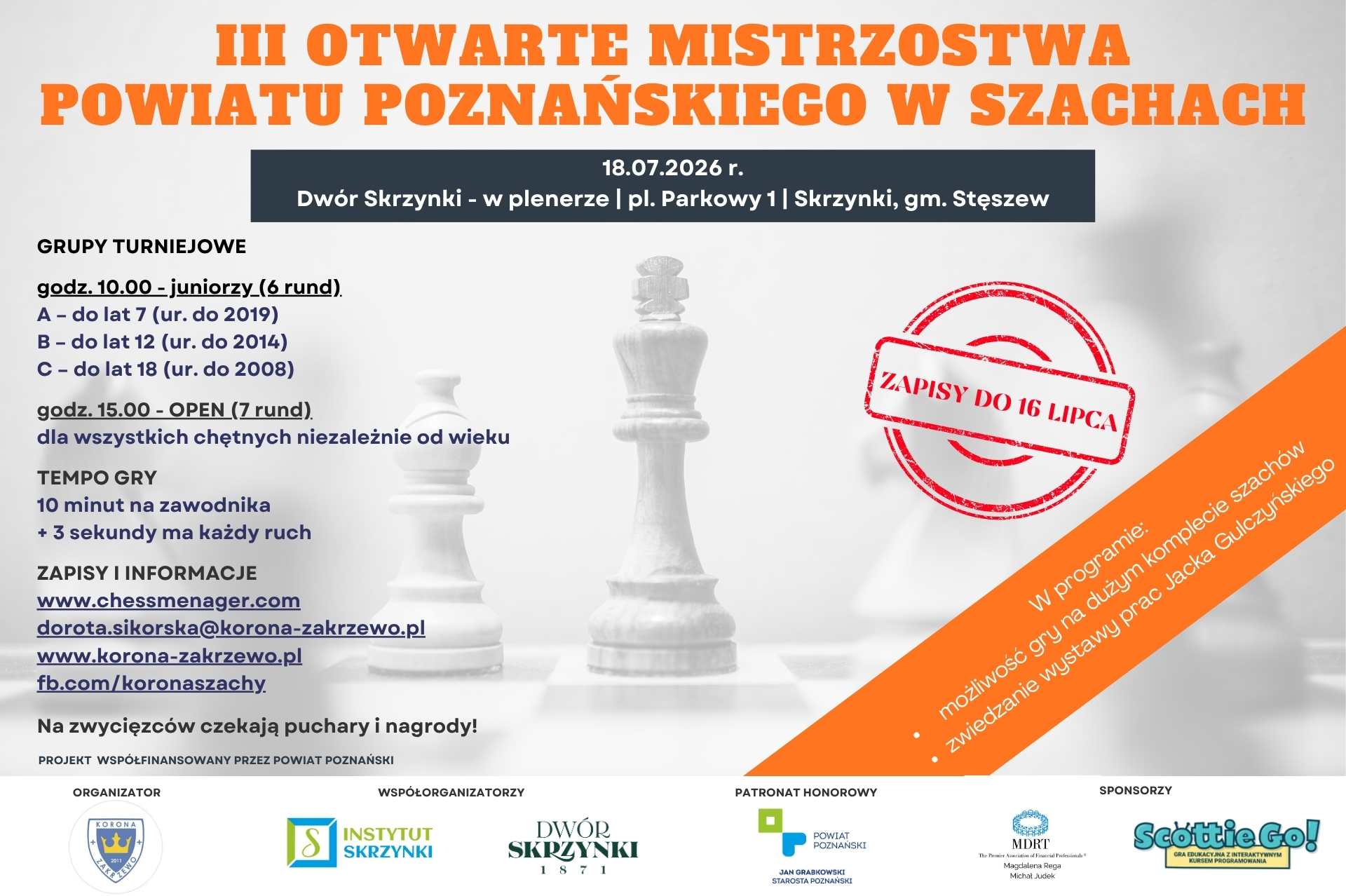 turniej szachowy plakat