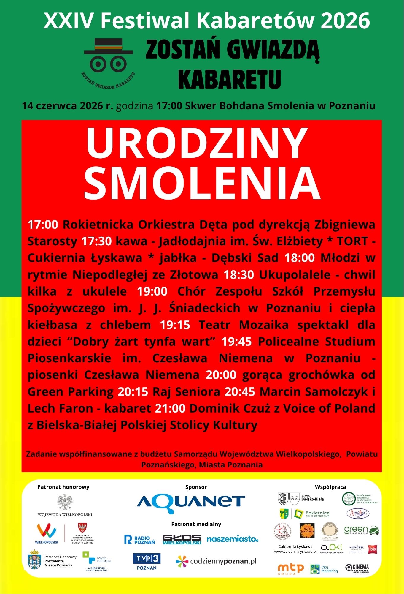 Plakat urodzin Bohdana Smolenia