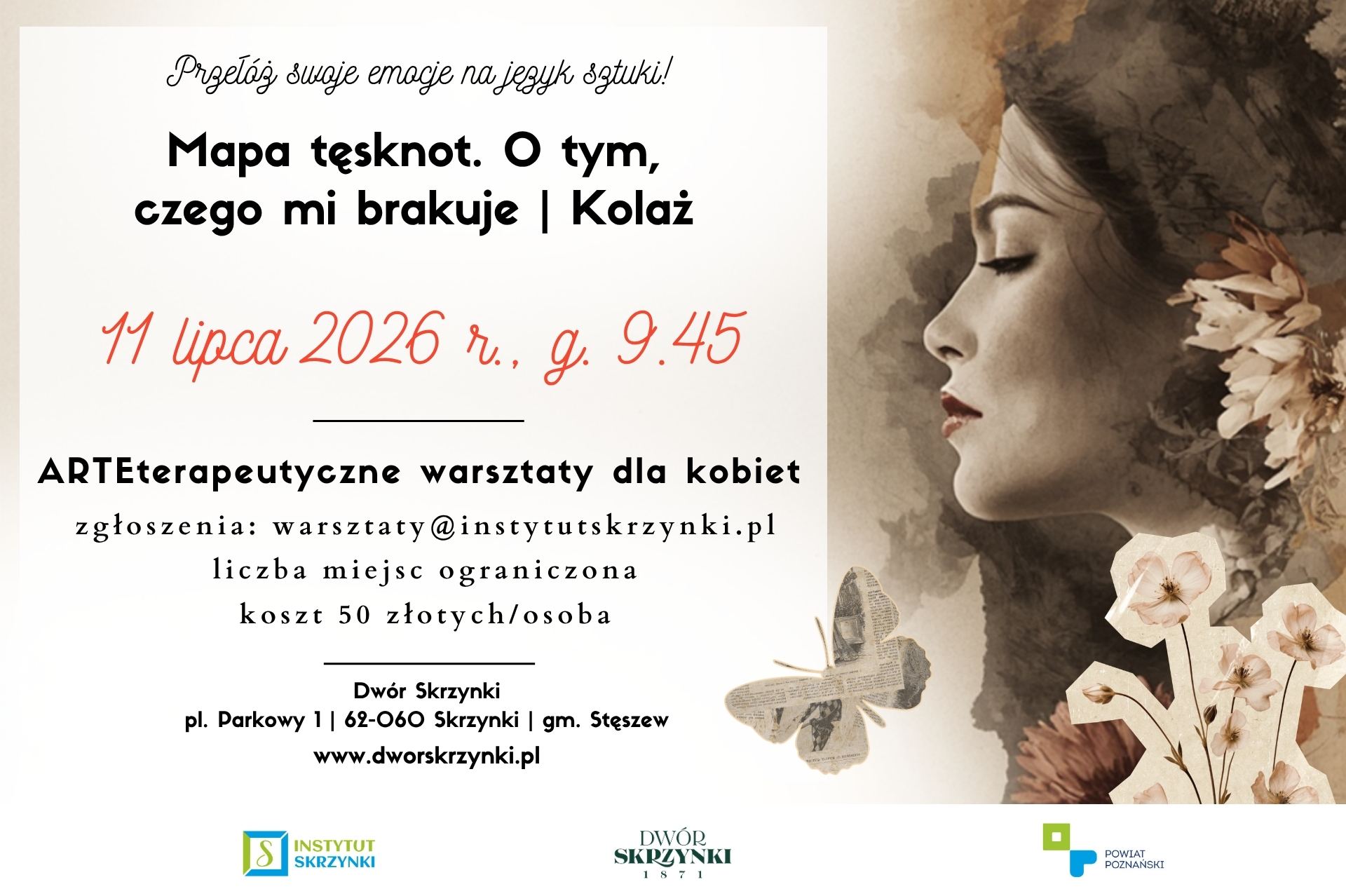 Plakat warsztatów w Skrzynkach
