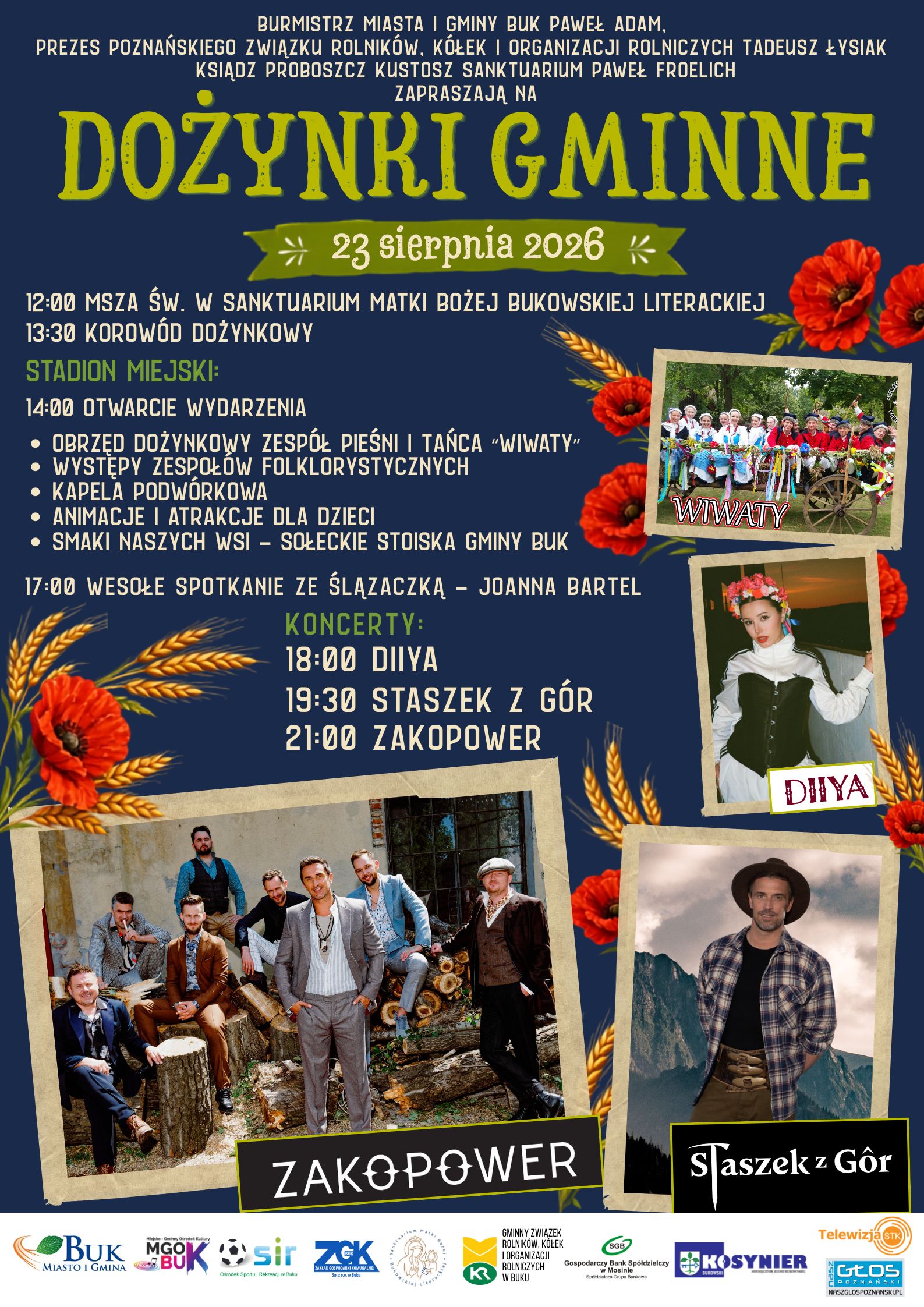 Plakat dożynki buk