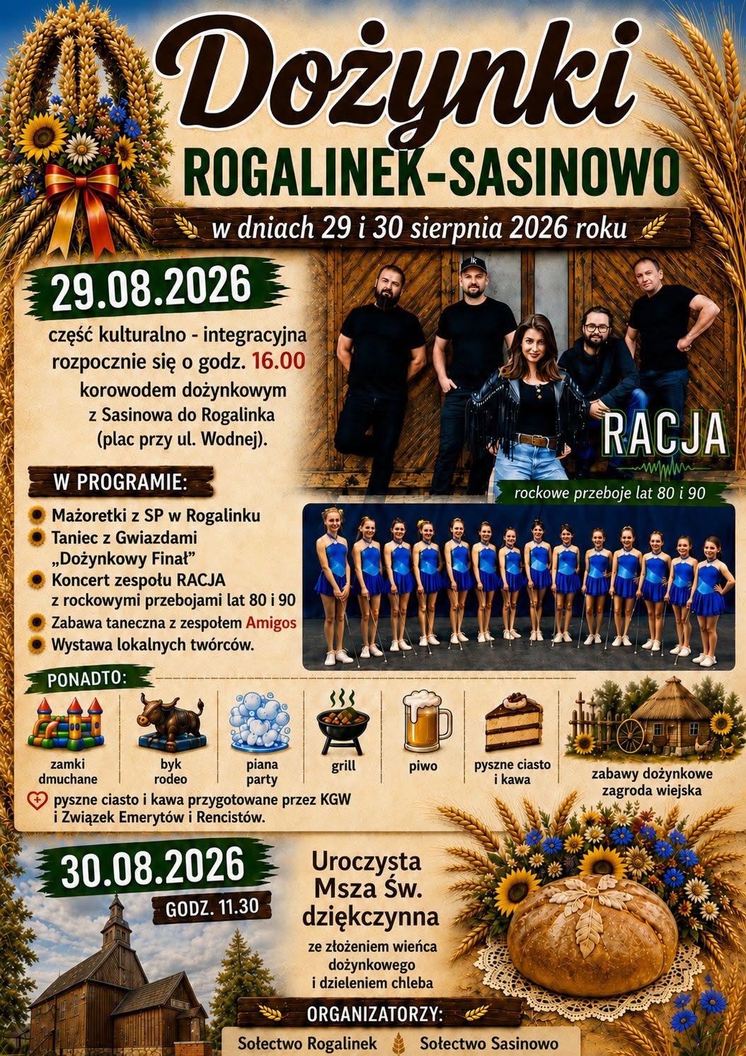 Plakat dożynkowy Mosina