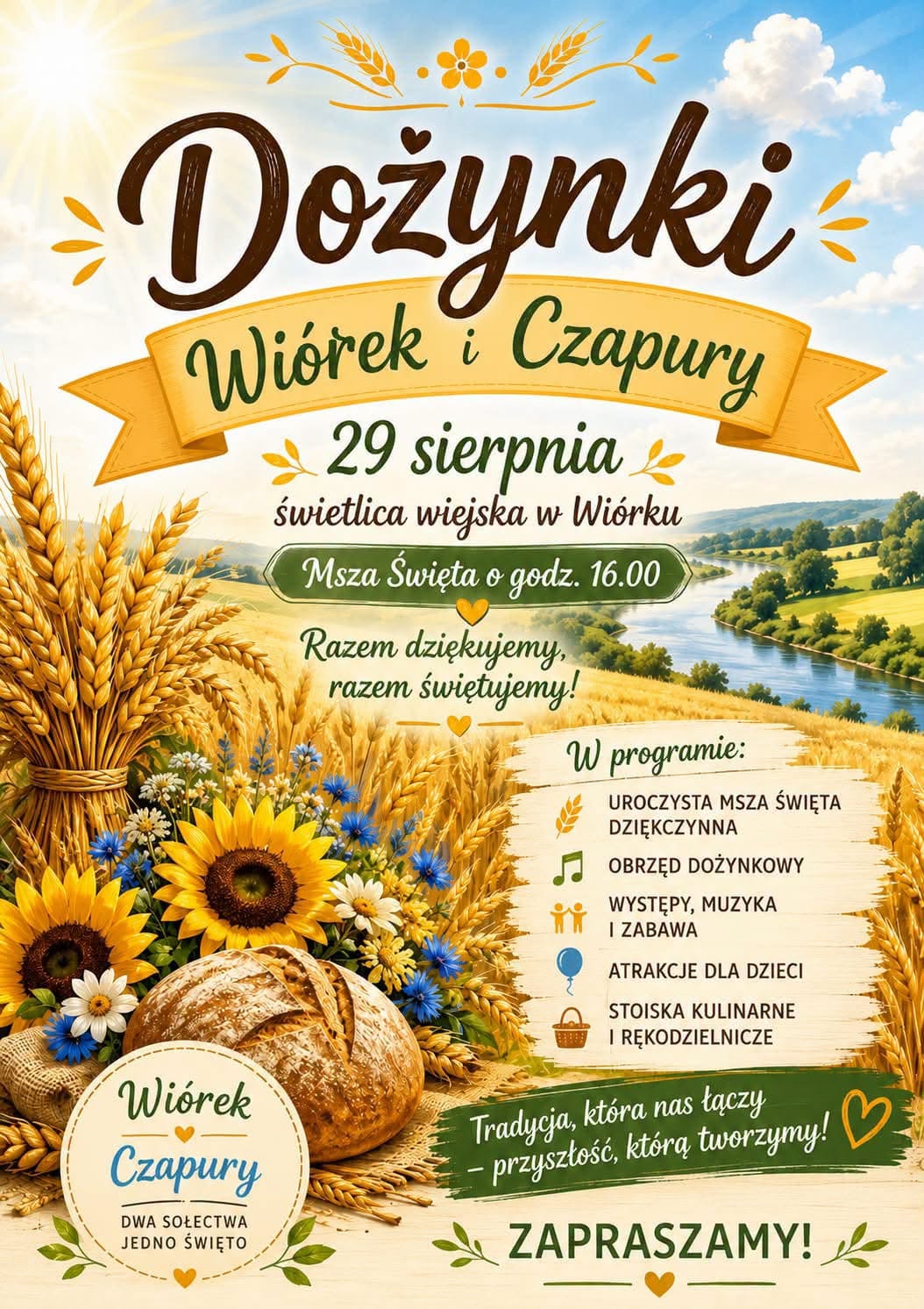 Plakat dożynki Wiórek