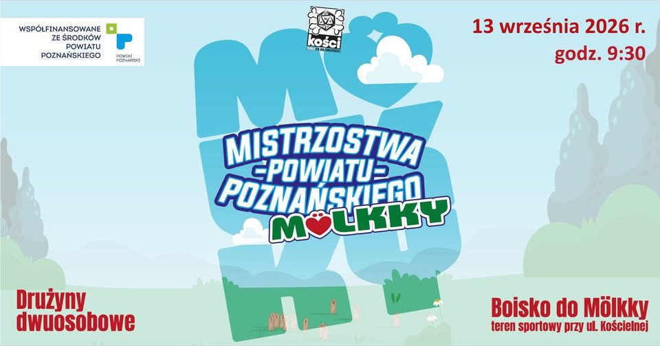 Plakat zawody molkky w Puszczykowie